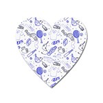 Fathers Day doodle Magnet (Heart)