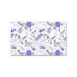 Fathers Day doodle Sticker Rectangular (100 pack)