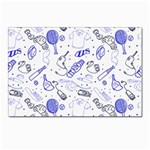 Fathers Day doodle Postcard 4 x 6  (Pkg of 10)