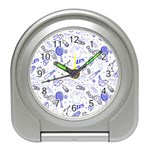 Fathers Day doodle Travel Alarm Clock