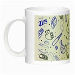 Fathers Day doodle Night Luminous Mug