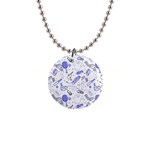 Fathers Day doodle 1  Button Necklace