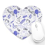 Fathers Day doodle Heart Mousepad