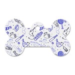Fathers Day doodle Dog Tag Bone (One Side)