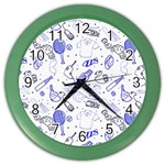 Fathers Day doodle Color Wall Clock