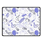 Fathers Day doodle Fleece Blanket (Small)
