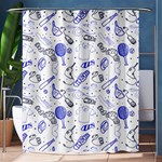 Fathers Day doodle Shower Curtain 60  x 72  (Medium)