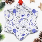 Fathers Day doodle Ornament (Snowflake)