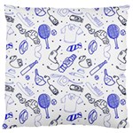 Fathers Day doodle Large Cushion Case (Two Sides)
