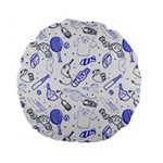 Fathers Day doodle Standard 15  Premium Round Cushion 