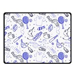 Fathers Day doodle Double Sided Fleece Blanket (Small)