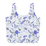 Fathers Day doodle Full Print Recycle Bag (L)
