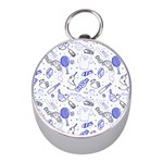 Fathers Day doodle Silver Compass (Mini)