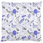 Fathers Day doodle Large Flano Cushion Case (One Side)