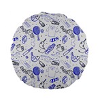 Fathers Day doodle Standard 15  Premium Flano Round Cushion 