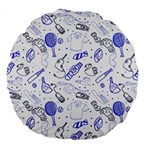 Fathers Day doodle Large 18  Premium Flano Round Cushion 
