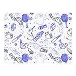 Fathers Day doodle Double Sided Flano Blanket (Mini)