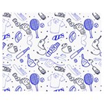 Fathers Day doodle Double Sided Flano Blanket (Medium)