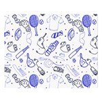 Fathers Day doodle Double Sided Flano Blanket (Large)