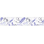 Fathers Day doodle Large Flano Scarf 