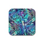 Iridescent Rubber Square Coaster (4 pack)