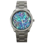 Iridescent Sport Metal Watch