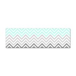 chevron teal grey Sticker Bumper (100 pack)