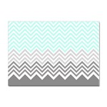 chevron teal grey Sticker A4 (100 pack)