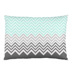 chevron teal grey Pillow Case