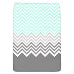 chevron teal grey Removable Flap Cover (S)