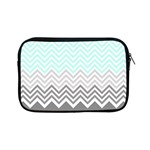 chevron teal grey Apple iPad Mini Zipper Case