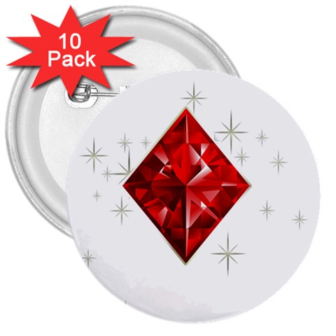 ace03 3  Button (10 pack) from ArtsNow.com Front