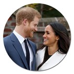 180419153659 Prince Harry Meghan Markle Sunken Garden Magnet 5  (Round)