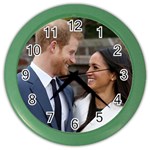 180419153659 Prince Harry Meghan Markle Sunken Garden Color Wall Clock