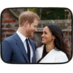 180419153659 Prince Harry Meghan Markle Sunken Garden Fleece Blanket (Mini)