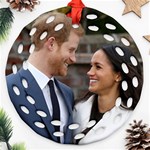 180419153659 Prince Harry Meghan Markle Sunken Garden Ornament (Round Filigree)