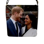 180419153659 Prince Harry Meghan Markle Sunken Garden Flap Closure Messenger Bag (L)