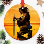 2017 Gal Gadot Wonder Woman Wide Ornament (Round)