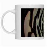 Succulent Green Pink Rosettes White Mugs