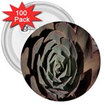Succulent Green Pink Rosettes 3  Buttons (100 pack) 