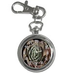 Succulent Green Pink Rosettes Key Chain Watches