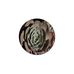 Succulent Green Pink Rosettes Golf Ball Marker