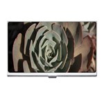 Succulent Green Pink Rosettes Business Card Holders