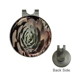Succulent Green Pink Rosettes Hat Clips with Golf Markers