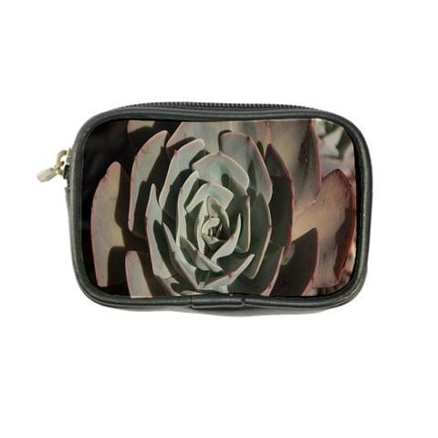 Succulent Green Pink Rosettes Coin Purse from ArtsNow.com Front