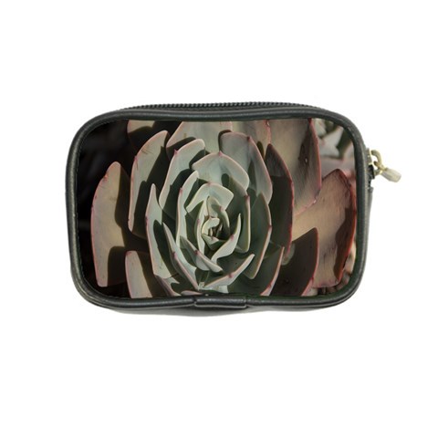 Succulent Green Pink Rosettes Coin Purse from ArtsNow.com Back