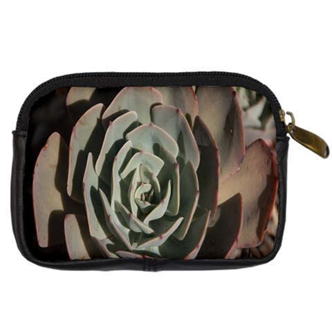 Succulent Green Pink Rosettes Digital Camera Cases from ArtsNow.com Back