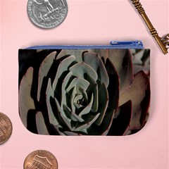 Succulent Green Pink Rosettes Mini Coin Purses from ArtsNow.com Back