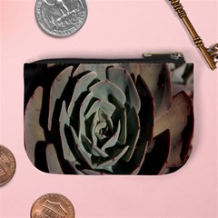 Succulent Green Pink Rosettes Mini Coin Purses from ArtsNow.com Back