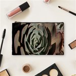 Succulent Green Pink Rosettes Cosmetic Bag (Medium) 